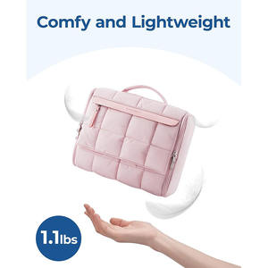 Bolsa de maquillaje de viaje colgante portátil personalizada, organizador de gran capacidad para artículos de tocador, estuches de cosméticos, brochas de maquillaje, pedido urgente - Product Image 3