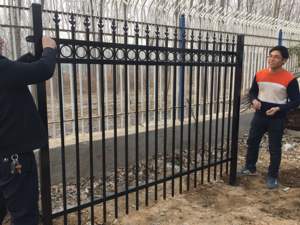 Meilleures ventes : Garde-corps en <span class=keywords><strong>fer</strong></span> <span class=keywords><strong>forgé</strong></span> écologique et treillis de clôture haut en acier plat avec modélisation 3D pour portail de piscine privé - Product Image 5