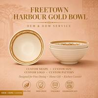 Peralatan Makan Melamin 8 Inch OEM ODM, Piring Sajian Sup Bentuk V, Cocok untuk Ramen, Udon, Stew, Kari, Nasi, Biji-bijian, Bebas BPA, Dapat Ditumpuk