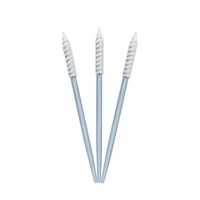 Micro petit écouvillon de nettoyage à pointe en mousse pour salle blanche à tête spirale pointue pour caméra à fibre optique