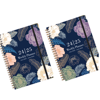 Cahier A5 à couverture rigide Bande élastique Reliure spirale Multicolore Rouleau souple Couverture PP pour les étudiants Utilisation au bureau Cadeau de papeterie élégant
