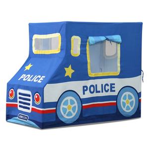 Asweets <span class=keywords><strong>Jouet</strong></span> de sport d'intérieur pour enfants <span class=keywords><strong>Tente</strong></span> de jeu en toile de coton avec cadre en bois Station de police pour enfants Playhouse - Product Image 3