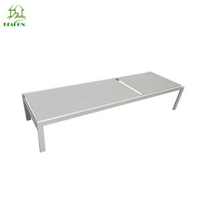 Chaise longue de <span class=keywords><strong>jardin</strong></span> en aluminium blanc, transat de piscine, chaise longue de terrasse extérieure pour grossistes - Product Image 6