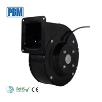 Ventilador Centrífugo de 120 mm con Motor EC de 48 V, Entrada Única, Control de Velocidad PWM, Energía Solar, Rodamiento de Bolas, Acero Galvanizado