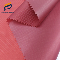 100% Nylon Ripstop extérieur parapente Parachute 30D diamant Ripstop tente bâche étanche Silicone PU revêtement tissé techniques