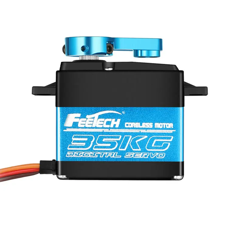 Feetech 65g Servo 7.4V 35kg Numérique 180 Degrés En Aluminium Mi Shell Moteur Sans Noyau pour RC Robot Voiture Camion servo