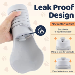 Açık seyahat kamp için taşınabilir silikon katlanabilir köpek su şişesi Pet köpek yavrusu için su sebili dağıtıcı/kediler uydurma besleme - Product Image 5