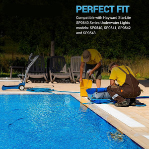 ปะเก็นเลนส์สำรองสำหรับเฮย์เวิร์ด SPX0540Z2 ชิ้นส่วนไฟสระว่ายน้ำยางสีดำ - Product Image 4