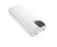 Banco de Energía de Carga Rápida Multi-Capacidad 10000-20000mAh con Pantalla LED y Cables Integrados, Cargador Portátil para Teléfono Móvil