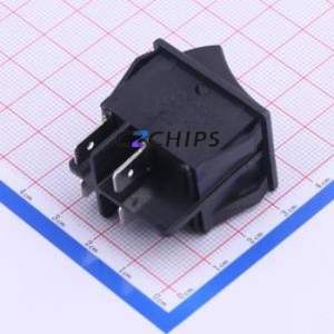SS31-BBNNQ-RD40-R Rocker Switch Through hole Component (THT) Switch 32.2mm 25.2mm 19.2mm Concave Bend - Product Image 1