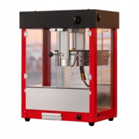 Machine à Popcorn Commerciale à Gaz en Acier Inoxydable, Machine à Popcorn de Comptoir à Gaz pour Cinéma, Snack-bar et Concession