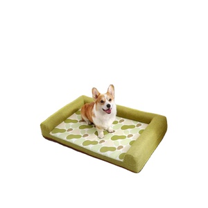 Cozy Orthopedic Bolster Sofa <strong>Bed</strong> for <strong>Dogs</strong> &amp; Cats Luxury Rectangle <strong>Bed</strong> with Linen &amp; Sponge <strong>Fashionable</strong> Full Support Design - Product Image 1