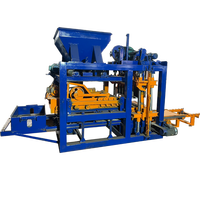 Machine automatique de fabrication de blocs de béton creux, de pavés et de briques solides QT4-25