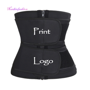 NANBIN Black Double Belts Latex Underbust Waist Cinchers 9 Steel Bones <strong>Corset</strong> Support Padded Buttocks <strong>Plus</strong> <strong>Size</strong> Breathable - Product Image 4