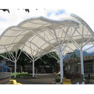 Structure de toit multi-usages pour terrain de badminton, auvent en membrane tendue PVDF PTFE ETFE pour terrain de basketball, football, handball - Product Image 1