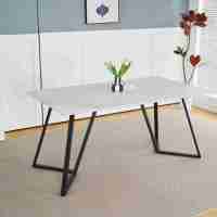 Nouveau rond fritté pierre top métal pied pas cher salle à manger meubles restaurant moderne 6 chaises table à manger ensemble