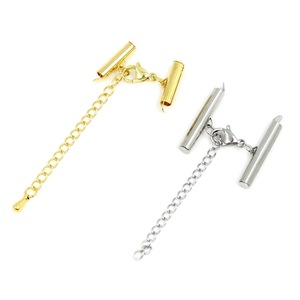 Stainless Steel Beaded Chain Tube <b>Set</b> For <b>Bracelets</b> And Necklaces Hollow Tube Sliding Buckle DIY Jewelry Accessories - Product Image 2