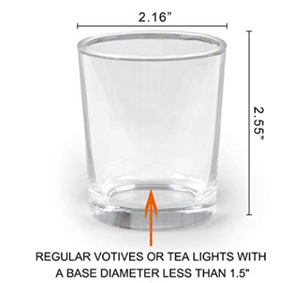 Portavelas Votivas de Vidrio Transparente al por Mayor, Portavelas para Velas de Té Transparentes al por Mayor - Ideales para Centros de Mesa de Boda y Decoración del Hogar - Product Image 6
