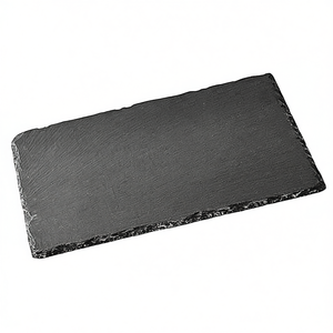 Plateau de service rectangulaire en ardoise 12x6 pouces pour la présentation de steaks - Product Image 2