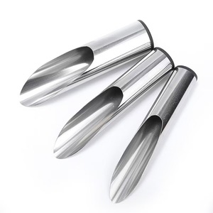 Stainless Steel Spoon Shaped <b>Trowel</b> Set <b>Small</b> Medium Large For Gardening Planting And Potting Tools - Product Image 1