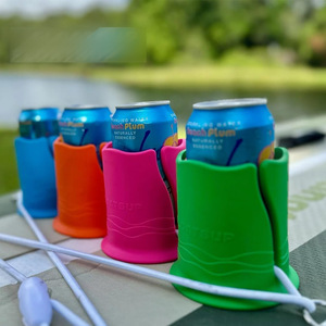 Stand Up Paddleboard Drink Holder 3 Inch Diameter TPU <b>Floats</b> For Kayak SUP Water Sports - Product Image 3