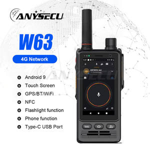 Radio Portatile Anysecu 4G W63 IP68 Impermeabile con Android 9, NFC e Zello - Product Image 2
