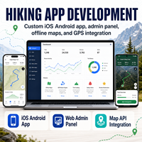 Développement d'une application de navigation de randonnée haut de gamme pour iOS et Android avec cartes hors ligne, itinéraires GPS et découverte de sentiers - LionCreate