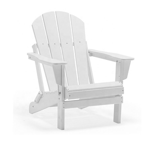 Outdoor All Weather Stainless Steel Hardware Folding HDPE Plastic Adirondack Chair