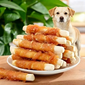 Friandises Bio pour Chiens en Gros : Bâtonnets Nettoyants pour les Dents, Os <span class=keywords><strong>de</strong></span> Poulet Riche en Calcium, Rouleaux <span class=keywords><strong>de</strong></span> Viande <span class=keywords><strong>de</strong></span> Canard Enveloppés <span class=keywords><strong>de</strong></span> Peau <span class=keywords><strong>de</strong></span> Vache – Aliments pour Animaux <span class=keywords><strong>de</strong></span> Compagnie - Product Image 1