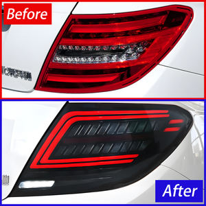 Para <span class=keywords><strong>Benz</strong></span> <span class=keywords><strong>C180</strong></span> C200 C260 2007-2014 W204 montaje de luces traseras de coche modificado LED parpadeo dinámico accesorios de luces traseras de coche - Product Image 2