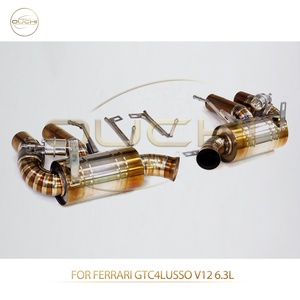 Sistema de Escape Catback OUCHI para Ferrari <span class=keywords><strong>GTC4Lusso</strong></span> V12 6.3L, de Titanio con Válvula y Silenciador, Alto Flujo, Piezas de Rendimiento Automotriz - Product Image 3