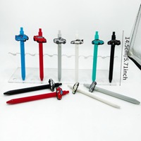 Stylo bille publicitaire en gros, nouveau, à thème automobile, avec autocollant en PVC souple, pour étudiants, cadeau idéal