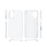 Coque de téléphone personnalisée en PC rigide, blanche et fine, pour sublimation par transfert thermique, finition mate ou brillante, compatible avec iPhone 17 Air, 17 Pro Max, 11, 15, 16 Pro Max