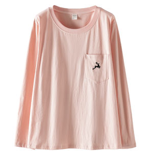 Suéter Holgado de Manga Larga con Cuello Redondo y Tela Jersey con Diamantes <span class=keywords><strong>para</strong></span> <span class=keywords><strong>Mujer</strong></span>, Talla Grande, Estilo Urbano Otoñal, con Logotipo Personalizado - Product Image 2