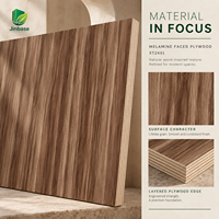 Contreplaqué recouvert de placage de chêne brun caramel Jinbase XT2491, qualité E0, 1220x2440mm, planches de bois de noyer, contreplaqué de construction 18mm