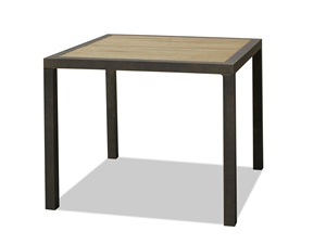 Tavern Terrace Restaurant Outdoor Garden Courtyard Aluminum Frame Combined Furniture <b>Plastic</b> Wood Dining <b>Table</b> - Product Image 2