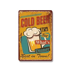 ملصقات معدنية مخصصة طباعة لافتات قصدير متنوعة بالجملة للبار والجدران والجراج ديكور ، علامات قصدير عتيقة - Product Image 1