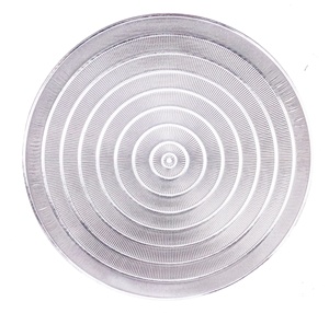 Tabletex Hot Sale PVC Placemats Set of 6 Washable Placemats Hollow <strong>Round</strong> <strong>Table</strong> <strong>Mats</strong> for Dining <strong>Table</strong> Silver Gold for Christmas - Product Image 3