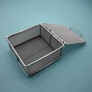 Medical 304 Stainless Steel Instrument Sterilization <b>Mesh</b> <b>Basket</b> & Stainless Steel Sterilization Tray Designed for Hospitals - Product Image 4
