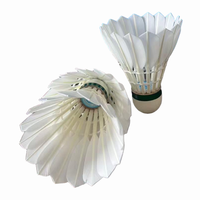 ST NO 1 Balles de badminton Premium Feathers, ensemble de badminton BWF, matériau en liège 100% naturel, excellente qualité de balle