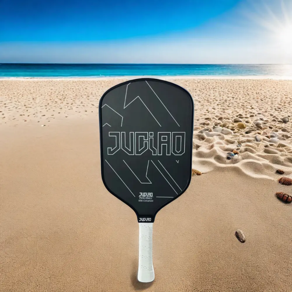 JUCIAO vendita all'ingrosso 16mm PP a nido d'ape pressa a caldo T700 ruvida in fibra di carbonio grezza Pickleball Paddle