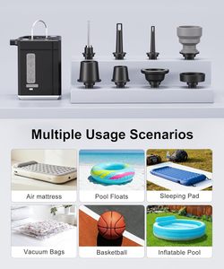Nuovo Design 2026: Pompa ad Aria Portatile Multifunzione SOS per Campeggio, Gonfiaggio Materassi, Palloncini e Palloni da <span class=keywords><strong>Calcio</strong></span> - Product Image 2