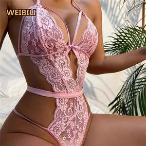 Hoge Kwaliteit Effen Kleur Kant Teddy Lingerie Voor <span class=keywords><strong>Sex</strong></span> Plus Size Erotische Lingerie Vrouwen - Product Image 3