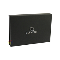 Boîte d'emballage en carton magnétique noir, coffret cadeau de luxe avec logo personnalisé, a3, boîte en papier kraft, vente en gros, 10 pièces