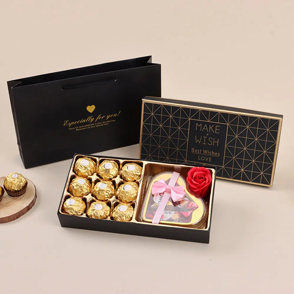 Logo Design Baby Chocolate Gift Box High Quality Heart Shaped Chocolate Box Special Chocolate Packaging Box