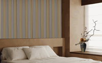 Paneles Decorativos de Madera Adhesivos 3D Akuslat, Fáciles de Instalar, Paneles Acústicos Autoadhesivos