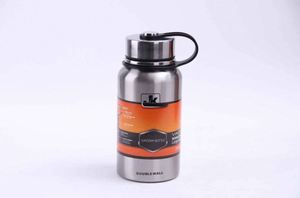 JK Stainless Steel Vacuum Bottle Double Wall <b>Large</b> Mouth With Rope For Camping Travel - Product Image 5