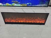 Cheminée électronique moderne à LED de 700 mm avec simulation de flamme rétro, télécommande, décoration pour salon