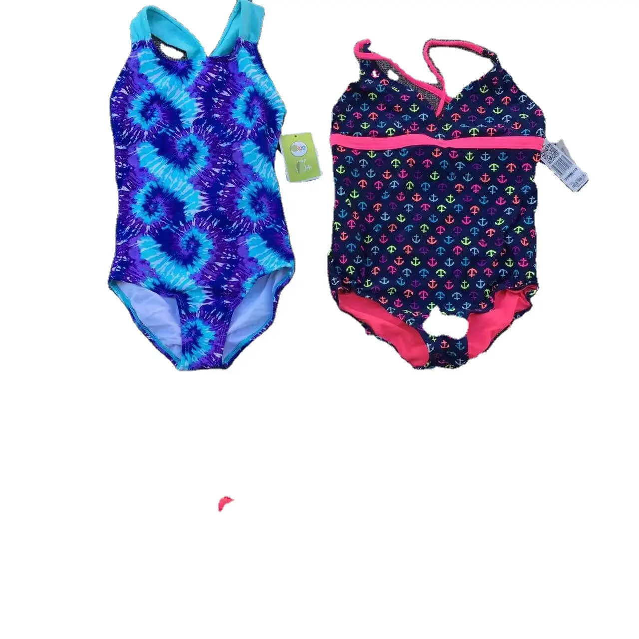 Wholesale New Custom Kids Swim Wear Bodysuit Cross Back Quick Dry One-Piece Girls Baby Swimsuit South Korea Turkey Togo