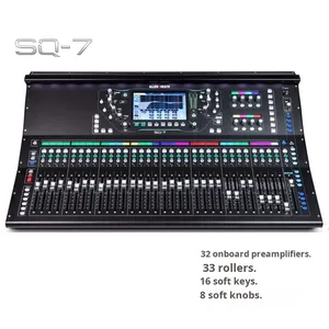 Цифровой аудиомикшерный пульт Allen & Heath SQ5, SQ6, SQ7 для сцены/конференций, интерфейсный блок, панель управления DJ-микшером - Product Image 3